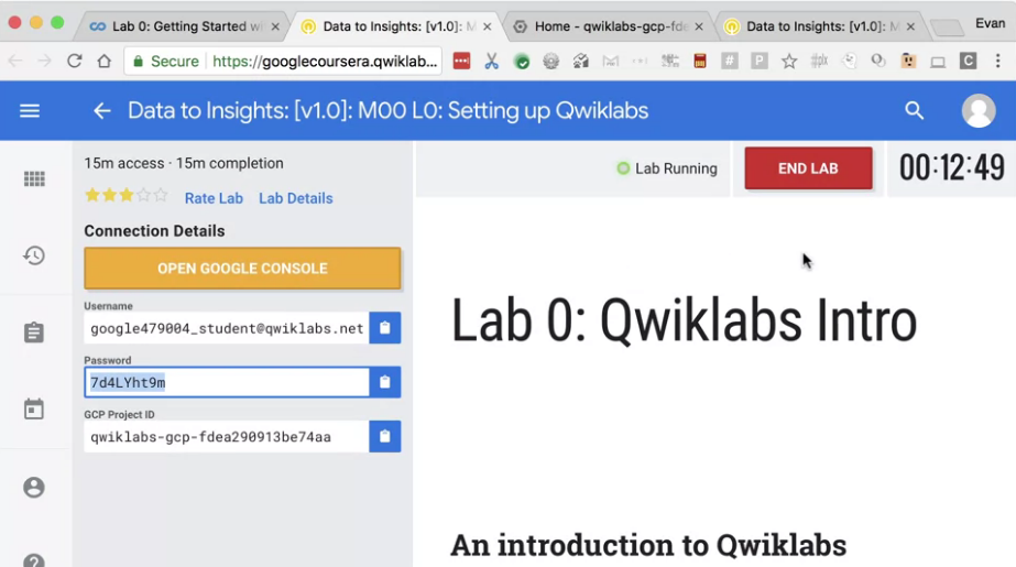 Featured image of post 【Google ML】9 - Lab 0 - Intro to Qwiklabs - 每次在google雲端上開始lab前都要的事前準備與注意事項