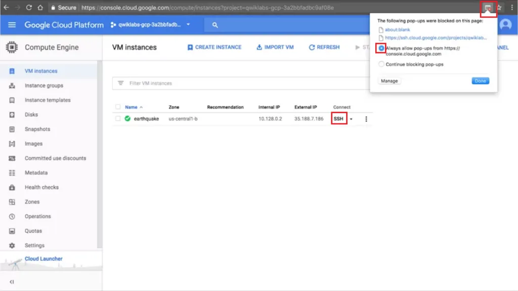 【Google ML】10 - Lab 1 - Rent-a-VM to process earthquake data - 在google雲端上分析地震資料與製圖,並儲存在雲端
