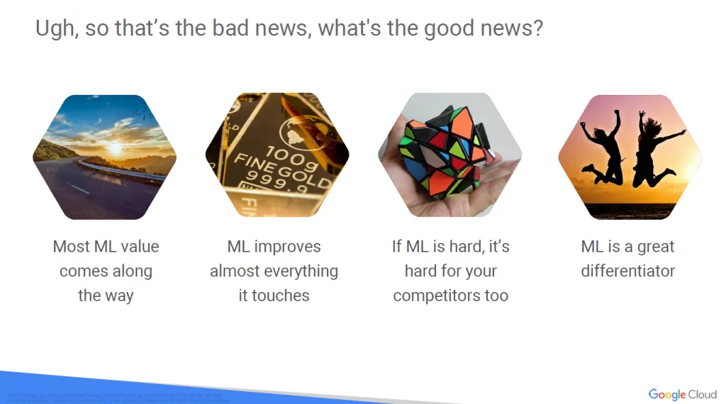 【Google ML】6 - Lesson 5 - ML會失敗的最常見十大陷阱 與 企業運行ML時,在ML各階段應該放的比重與心力