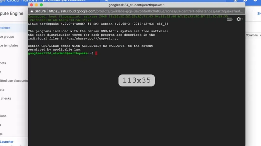 【Google ML】10 - Lab 1 - Rent-a-VM to process earthquake data - 在google雲端上分析地震資料與製圖,並儲存在雲端