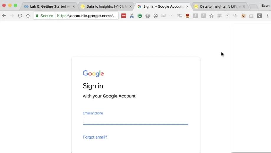 【Google ML】9 - Lab 0 - Intro to Qwiklabs - 每次在google雲端上開始lab前都要的事前準備與注意事項