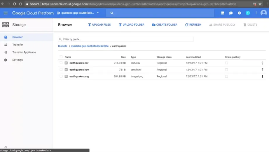 【Google ML】10 - Lab 1 - Rent-a-VM to process earthquake data - 在google雲端上分析地震資料與製圖,並儲存在雲端
