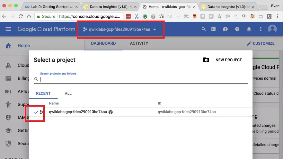 【Google ML】9 - Lab 0 - Intro to Qwiklabs - 每次在google雲端上開始lab前都要的事前準備與注意事項